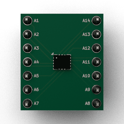 Schematic 3D Render of Bosch (3×2.5mm) x1 x1 breakout