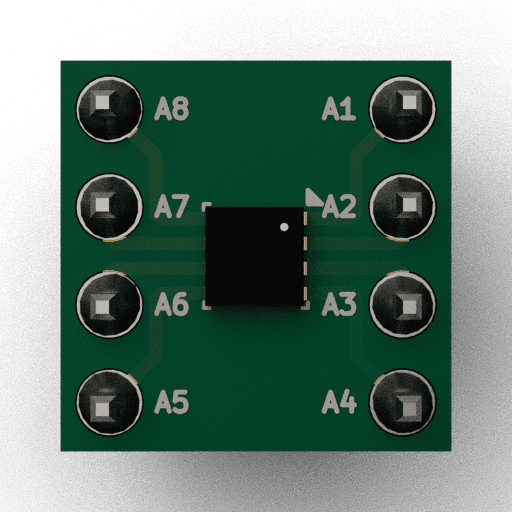 Schematic 3D Render of Bosch (2.5×2.5mm) x1 x1 breakout