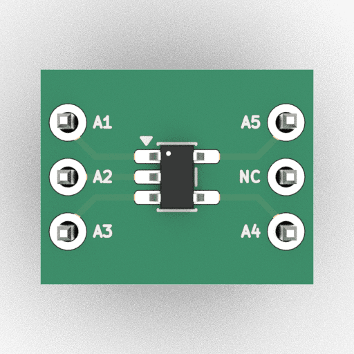 Schematic 3D Render of SC-74A-5 x1 x1 breakout