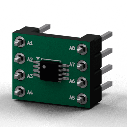 Static 3D Render of MSOP-8 x1 x1 breakout