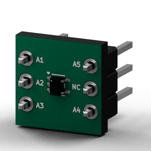 Static 3D Render of SOT-353 x1 x1 breakout