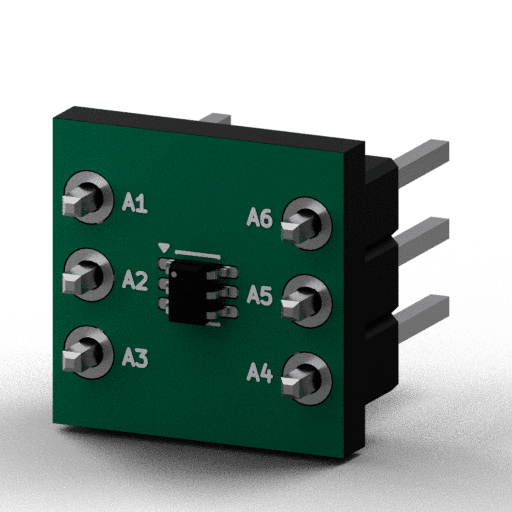 Static 3D Render of SOT-363 x1 x1 breakout