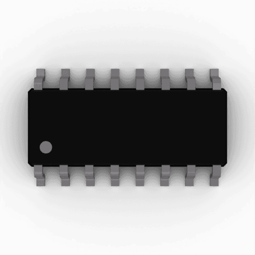 74HC138D 3D render